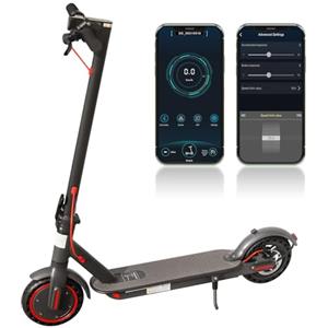 AOVOPRO Monopattino Elettrico diIndicatori di Direzione, Motore da 350W, Autonomia di 30-35 km, Velocità Massima 25 km/h, 3 Impostazioni di Velocità, Controllo App (ES80-350W-10.5AH-35km)
