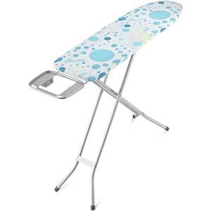 Vileda Neo, Asse da Stiro con Poggiaferro Antiscivolo, Copriasse da stiro in cotone, Trasporto sicuro, Facile da riporre, Dimensioni Piano Stiro 114 x 33 cm Grigio