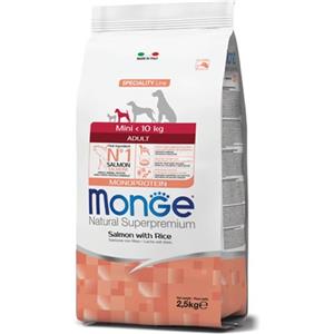 Monge Natural Superpremium Mini Adult (salmone) : Formato - 7,5kg.