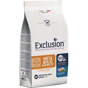 Exclusion Diet Metabolic & Mobility Medium/Large Breed maiale e fibre : Formato - 12kg.