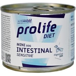 Prolife Intestinal Sensitive Mini - Cibo Umido Dietetico per Cani di Piccola Taglia, 200g