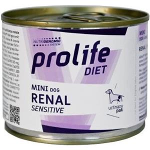 Prolife Renal Sensitive Mini - Alimento umido dietetico per cani di piccola taglia con insufficienza renale, 200 gr
