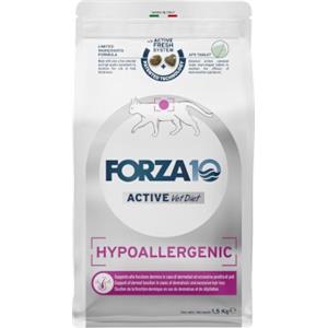 Forza10 Hypoallergenic Active - Cibo Secco Dietetico per Gatti Adulti, 400g/454g, Protezione Intestinale e Cute