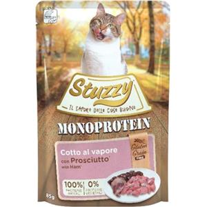 Stuzzy Cat Monoprotein Prosciutto 85 gr - Cibo Umido Grain & Gluten Free per Gatti Adulti