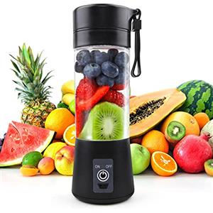 Aolestar Mixer Smoothie Maker Spremiagrumi portatile: 380 ml, frullatore personale con 6 coltelli in acciaio inox, portatile, senza BPA, con bicchiere di miscelazione USB per frullati e succhi di frutta