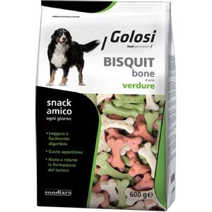 Golosi Bisquit Bone Verdure - Snack per Cani 600g, Leggero e Digeribile, Aiuta a Ridurre il Tartaro
