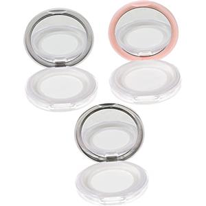 IMIKEYA Scatola di Cipria Portatile 3 Pezzi, Contenitore per Polvere Femminile 5g Coperchio Ribaltabile e Rete Elastica, Organizer Ricaricabile per Trucco Fai da Te e Bellezza Quotidiana