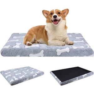 Qoosea Cuscino per Cane Piccolo, Materasso per Cuccia per Animali con Rivestimento Sfoderabile e Lavabile Lettino, Tappetino Letto per Cani e Gatti con e Fondo Antiscivolo- 19.6"*15.7"