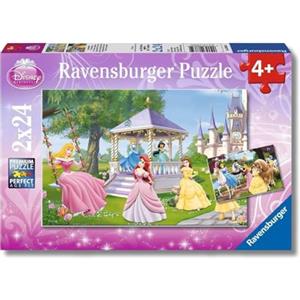 Ravensburger - Puzzle Principesse Disney, Idea Regalo per Bambini 4+ Anni, Gioco Educativo e Stimolante, 2 Puzzle da 24 Pezzi