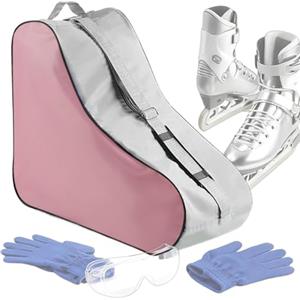 Generico Borsa Da Pattinaggio Su Ghiaccio, Per Spalla Regolabile Portabagagli Grande, Borse Per Pattini A Rotelle Per Le Ragazze Con Cerniera, Destinato A Bambini Ragazzi Ragazze E Loro Scarpe