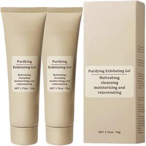Generico Gel esfoliante, gel scrub esfoliante viso e corpo, ripara il rossore, pulisce in profondità, rimuove il gel per tutti i tipi di pelle (2 pezzis)