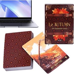 Generico Mazzo Di Tarocchi - 36 Carte Per Gioco Di Tarocchi Autunnali - Gioco Di Mazzo Metafisico - Per Divinazione Meditazione Lavoro Amore Halloween Bambini Adulti Cucina e Scuola