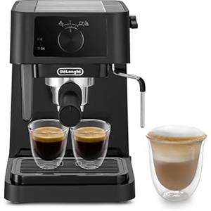 De'Longhi Stilosa EC230.BK, tradizionale macchina per caffè espresso con pompa da barista, per caffè espresso e cappuccino, 2 tazze, nero