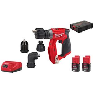 Milwaukee Trapano Avvitatore Milwaukee M12 Fddxkit-202x 12v 2ah Mandrini Intercambiabili