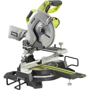 Ryobi EMS254L, Troncatrice Radiale da Banco, Sega Circolare con Lama da 254mm e 48 Denti, Compatta e Leggera, Guida ExactLine per Precisione di Taglio, Motore da 2000W e Velocità a Vuoto 4500 (giri/m)