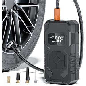 Tiiletzote Tire Inflator Compressore Aria Portatile Senza Fili 150PSI, 15000mAh Batteria Ricaricabile con Manometro Digitale, Auto Spegnimento e Luce LED, Gonfiatore Elettrico per Auto, Moto, Bici, Palloni