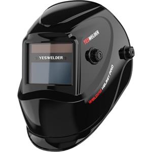 YESWELDER Casco per Saldatura True Color Maschera per Saldatura Oscuramento Automatico Alimentata Energia Solare, Casco Saldatore 4/9-13 ampia schermatura per ARC MIG TIG