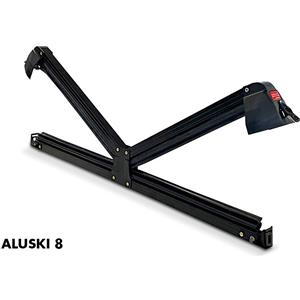 FABBRI Portasci Aluski 8 - Trasporta fino a 8 paia di sci, facile installazione e sistema antifurto