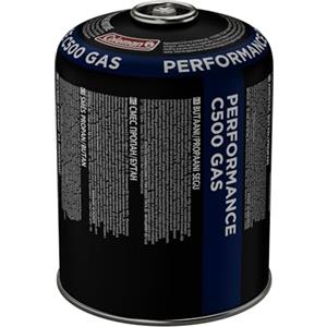 Coleman C500 Performance Cartuccia Gas, Cartuccia con valvola con valvola a Vite, Adatta per fornelli da Campeggio, Griglie da Campeggio o lampade, Potente Miscela butano/propano da 440 g