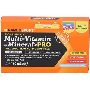 NAMEDSPORT Srl Named Sport, Multi-Vitamin & Mineral Pro, 30 Compresse