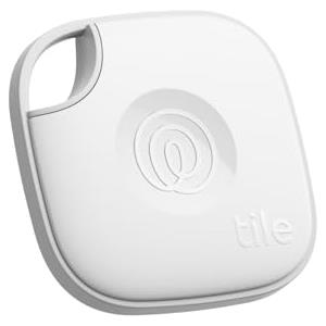 Tile by Life360 Mate (2024) - Localizzatore, cerca oggetti e tracker Bluetooth per chiavi, borse e altro. Trova telefono. Compatibile con iOS e Android. Pacchetto da 1 (Bianco)
