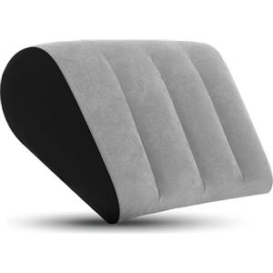 Wieprima Cuscino Gonfiabile Cuscino a Cuneo - Cuscino Gambe per Dormire, Cuscino Lombare Riduce la pressione della vita e della schiena, Cuscino Cuneo Portatile per Letto Viaggio Campeggio, Grigio