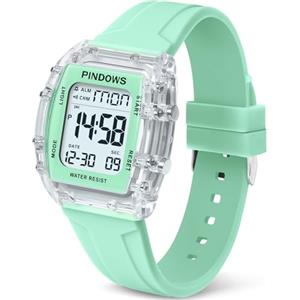 PINIDOUS Donna Orologio per Donna Adolescenti Orologio sportivo Digitale Orologi Studenti Orologi Impermeabili con Allarme Cronometro Conto Alla Rovescia Dual-Time Suoneria Oraria Funzione Alta Luminosità Luce
