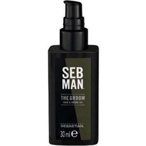 SEBASTIAN Seb Man The Groom, Olio per Capelli e Barba, Dona Lucentezza, Definizione e Idratazione, Per Tutti i Tipi di Capelli, 30ml
