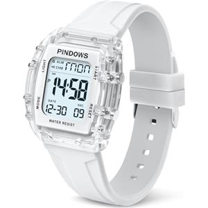 PINIDOUS Donna Orologio per Donna Adolescenti Orologio sportivo Digitale Orologi Studenti Orologi Impermeabili con Allarme Cronometro Conto Alla Rovescia Dual-Time Suoneria Oraria Funzione Alta Luminosità Luce