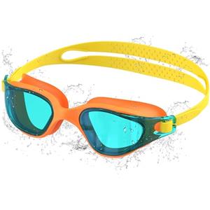 Ambienden Occhialini da Nuoto, Anti-Appannamento con Visione Chiara, Protezione UV, Regolazione Rapida, Ruarnizione in Silicone, Occhialini da Nuoto Unisex per Adulti, Placcatura blu colorato