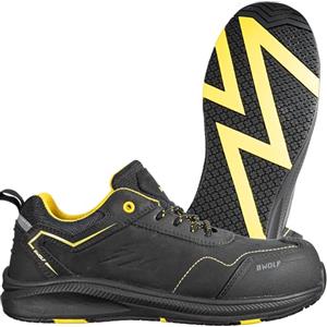 BWOLF Phoenix S3S Scarpe da Lavoro Uomo S3 Nabuk Impermeabile Antiscivolo 4x4 Grip Tech, Suola Ergo, Nero , 40 EU