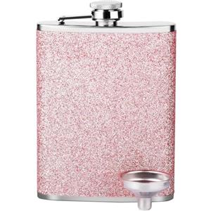 XBFOCNH Fiaschetta Tascabile con Imbuto, 7 oz Fiaschetta per Liquori in Acciaio Inossidabile Portatile Fiaschetta per Arrampicata/Campeggio/Barbecue/Bar/Feste