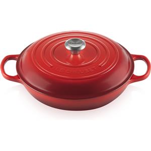 LE CREUSET TEGAME BASSO GHISA 30 CM, EVOLUTION ROSSO CHERRY (CILIEGIA)