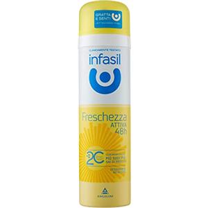 Infasil Freschezza Attiva Deodorante Spray, Bianco, 150 Millilitro