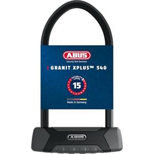 ABUS U-lock Granit XPlus 540 - Lucchetto per bicicletta con cilindro XPlus - Livello di sicurezza 15 - Nero/grigio