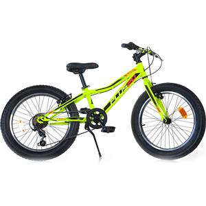 DINO BIKES Bici per Bambini 6-10 Anni Bicicletta 20 Pollici MTB Plus Giallo