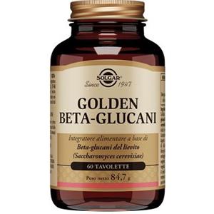 Solgar Golden Beta-Glucani 60 Tavolette - Integratore per il Sistema Immunitario con Beta 1,3 Glucani