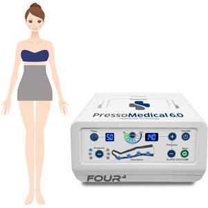 Mesis PressoMedical 6.0 - Pressoterapia Professionale e Domestica con 6 Programmi e 4 Camere Indipendenti