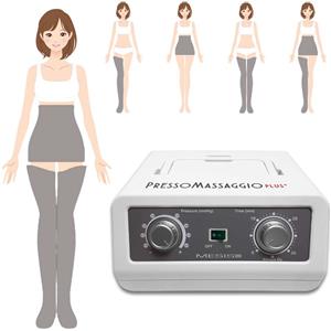 Mesis Pressoterapia Plus - Massaggio Linfodrenaggio Professionale per Uso Domestico con 2 Gambali e Kit Slim Body