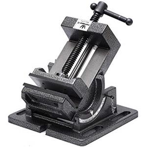 TOPWAY Morsa Inclinabile 3 75mm, Morsa per Trapano a Colonna Professionale Fresatrice Angolo di Inclinabile Morsa per Banco da Lavoro in Acciaio