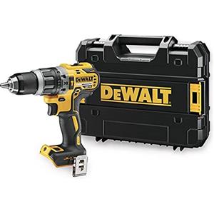 DEWALT DᴇWALT DCD796NT-QW Trapano Avvitatore a Batteria, 2 Velocità, con Percussione, 18 V, Motore Brushless, Mandrino Autoserrante in Metallo, 1.5 - 13 mm, in Valigetta TSTAK senza Batteria e Caricabatterie