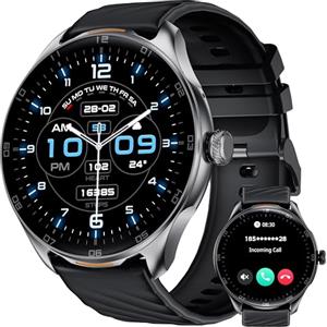 OUKITEL Smartwatch Uomo Donna, 1.39" Orologio Smartwatch con Effettua/Risposta Chiamate, 100+Modalità Sportive Impermeabile IP68, Smart Watch con Monitoraggio del Sonno/SpO2/Contapassi per IOS/Android