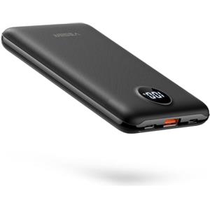VEGER Power Bank Ricarica Rapida 10000mAh, Caricatore Portatile 22.5W Ingresso e Uscita USB C Powerbank con Display a LED, PD3.0 QC4.0 Batteria Compatibile iPhone16/15/14/13/12, Huawei, Android Altro