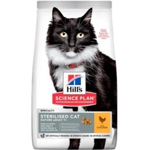 Hill's Science Plan Feline - Alimento Secco per Gatti Sterilizzati Mature Adult 7 con Pollo - 300 gr