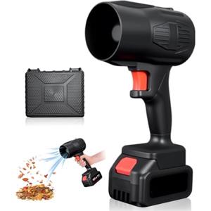 LORESJOY Soffiatore a Batteria, Soffiatore Foglie con Batteria, Mini Soffiatore per Foglie, Soffiatores Elettrico for Foglie Senza Fili Portatile, per Auto,Giardino Cortile,Foglie