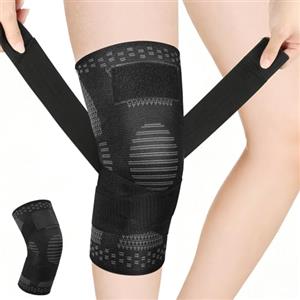 Fefod Ginocchiera Ortopedica regolabile, Tutore Ginocchio a Compressione Ginocchiere Palestra, Antiscivolo Fascia Ginocchio Ortopedica per Artrosi Ginocchio, Menisco Lesionato, Sportiva