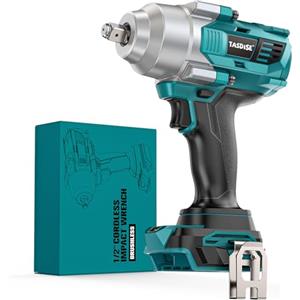 TASDISE Avvitatore a Impulsi 1/21000 Nm, Avvitatore ad Impulsi a Batteria Brushless, Compatibile con Batteria Makita 18 V, 4 Velocità, Avvitatore a Massa Battente per Auto a Batteria, Senza Batteria