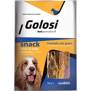 Golosi Dog Snack Petto Di Pollo Essiccato A Fette Per Cani Di Tutte Le Taglie 100g