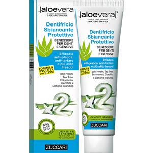 ZUCCARI Srl Aloevera 2 Dentifricio Sbiancante Protettivo - Anti tartaro ed alito fresco per gengive sensibili - 100 ml