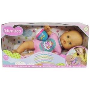 Famosa Nenuco Con Biberon e Sonaglio Rosa di Famosa